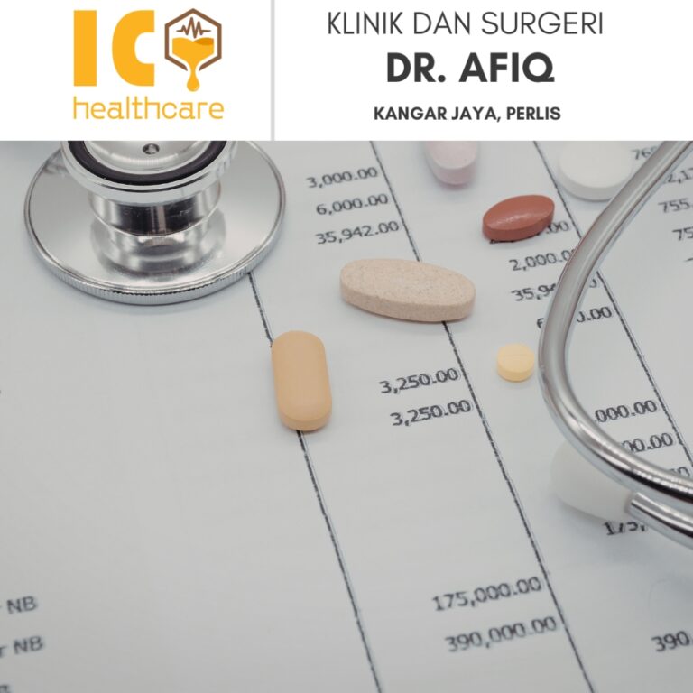ubat ubatan yang diberikan di klinik dan surgeri dr afiq kangar perlis