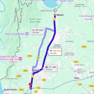 dari beseri ke Klinik dan Surgeri Dr. Afiq