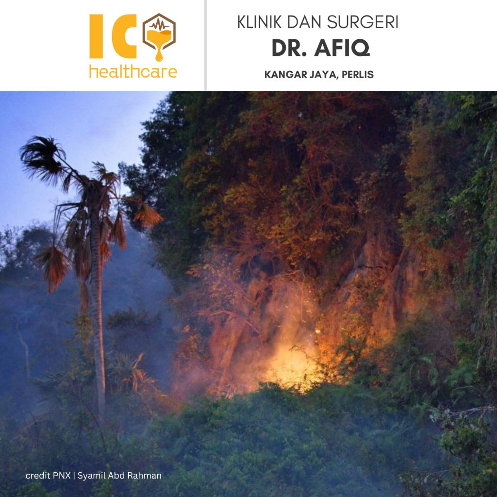 bukit besi hangit terbakar kangar perlis