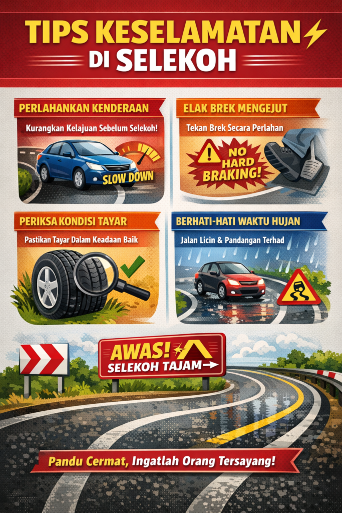 tips keselamatan di selekoh tajam klinik dan surgeri dr afiq kangar perlis